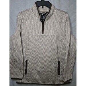 Powder River Outfitters (Panhandle) Quarter-zip Pullover, Sz Large, Khaki